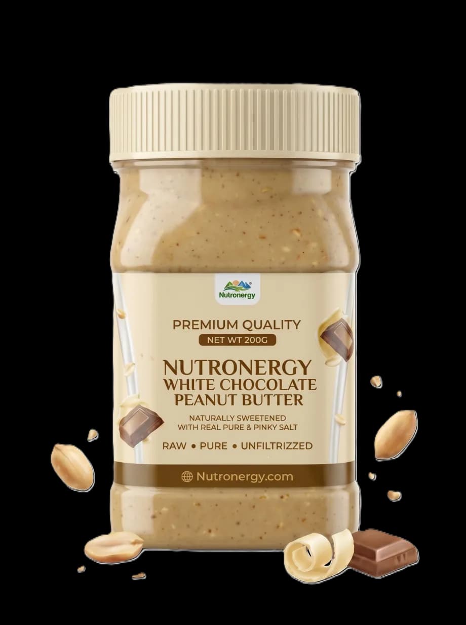 Nutronergy White Chocolate Peanut Butter, 200g jar