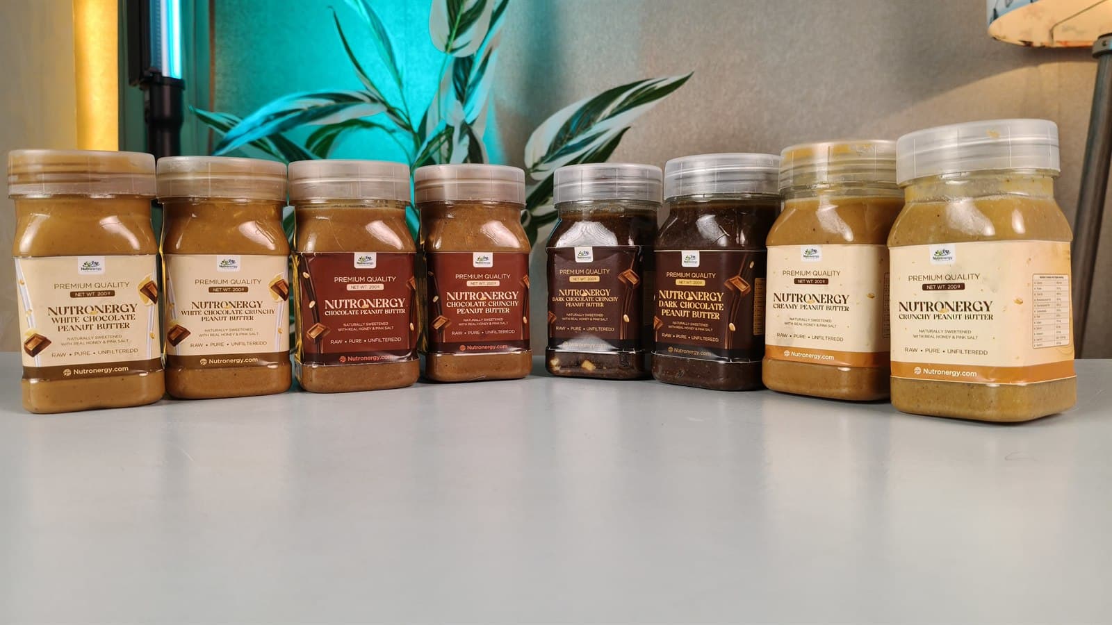 Creamy Crunchy Combo — 8 jars of Nutronergy peanut butter